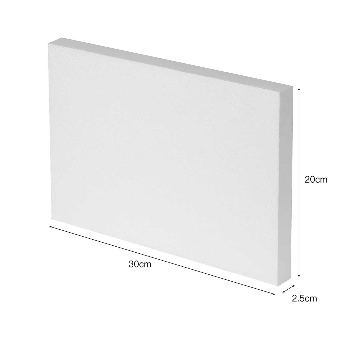 Crafare 12X8X1 Inch Craft Foam Blocks 4 Pack Polystyrene Foam Sheet Rectangle Foam Blocks for Arts School Projects Sculptures Floral Arrangements Modeling and Centerpieces