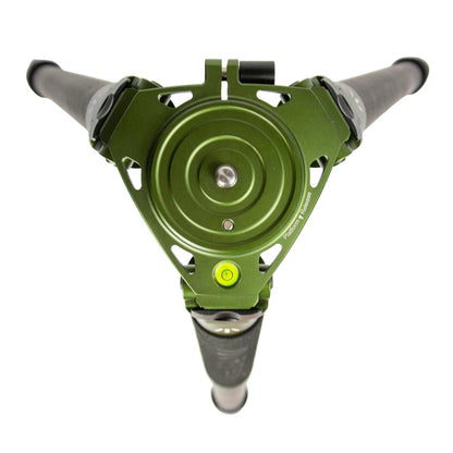 FatBoy Tripods Elevate 3 Section Tripod - Carbon Fiber and Aluminum Tripod with Durable Frame, Lightweight, Stable Design, Bubble Level, Adjustable Legs, and Hands-Free Operation for Hunting, Shooting