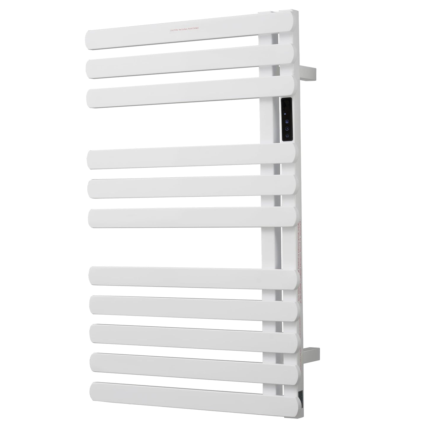 BLARALA Electric Towel Warmer Rack,Heating Towel Warmer, Timer & Temperature Control, 11 Bar Stainless Steel Towel Heater for Bathroom, White, Plug-in(31.5x19.69x4.92in) Nordic Style