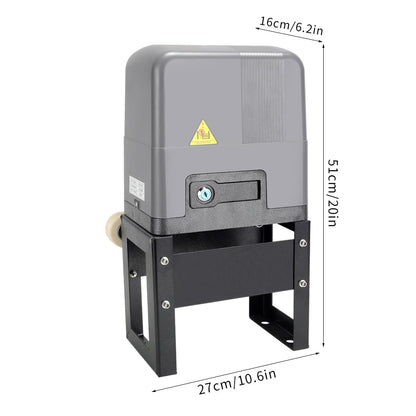 Sliding Gate Opener with WiFi App Control & 4 Remotes, Automatic Electric Gate Motor Complete Kit for Driveway Slide Gates Up to 1800lbs, Chain Driven Security System with Infrared Sensor, Auto Close