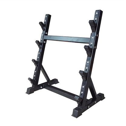 KYTGFH Heavy-Duty 4-Tier Dumbbell and Barbell Storage Rack, Commercial and Home Gym Equipment Organizer for Efficient Weight Management