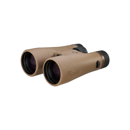 SIG SAUER Canyon HD Durable Fogproof Waterproof IPX-7 Rated Tripod-Adaptable Hunting Binoculars with Multicoated Lenses, Harness Strap, Covers & Case Included, Flat Dark Earth - 12x50mm