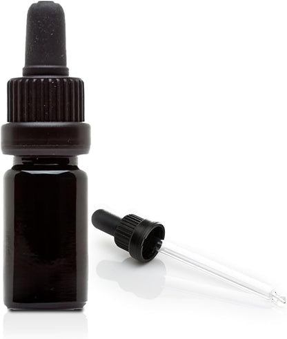 Infinity Jars Glass Dropper Bottle - 30ML Ultraviolet Black Glass Tincture Bottle with Eye Droppers, 3 Pack