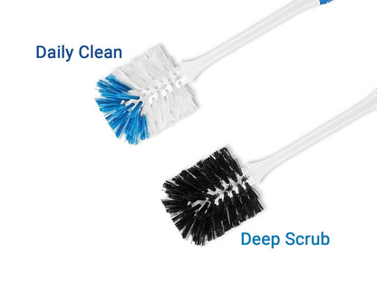 Bottle Brush Cleaner Set—Long Water Bottle Brushes for Tumblers, Cups, Glassware & Baby Bottles, 4 Pack