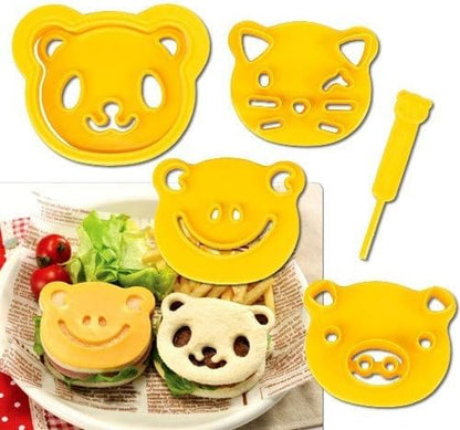 Animal Friends Food Deco Cutter and Stamp Kit - Frame 3 7/8 x 3 1/8 x 1 1/16 inches