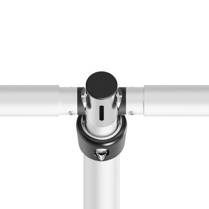 Metal Backdrop Stand, Aluminum Alloy Backdrop Stand Kit with 3 Bonus Connectors, Adjustable 10x10ft to 10x20ft Pipe and Drape Stand for Wedding, Parties, Photography & Trade Shows