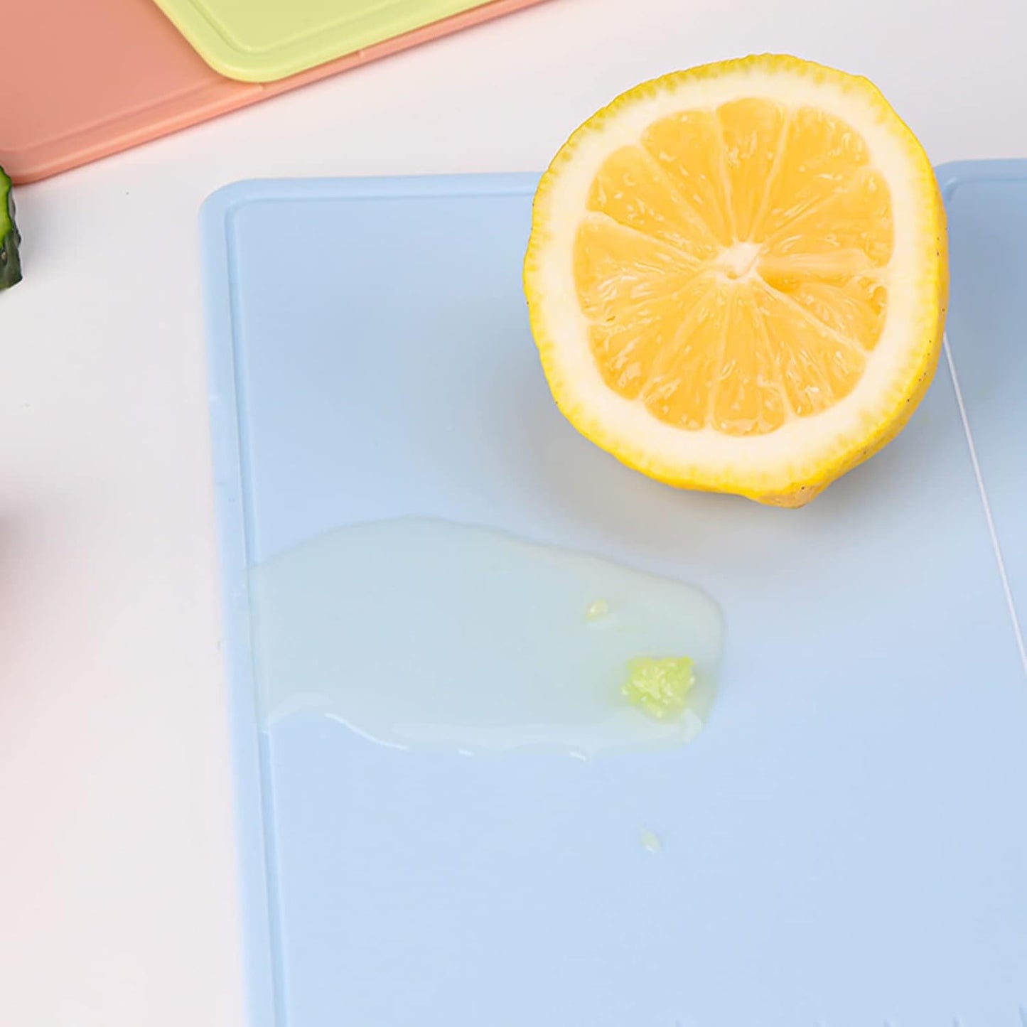 Foldable Kitchen Cutting Board Mats, Portable Plastic Fruit Chopping Board, Non Slip Mat for Meat & Vegetables (Nordic