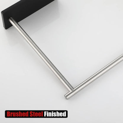 JQK Hand Towel Holder Stand, Brushed Stainless Steel Free Standing Rack with 12 Inch Bar