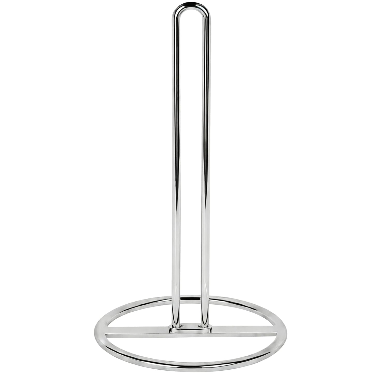 Paper Towel Holder Countertop, OBODING, Kitchen Paper Towel Stand Holder for Kitchen Organization and Storage, Paper Towel Holders for Standard and Large Size Rolls (Silver)