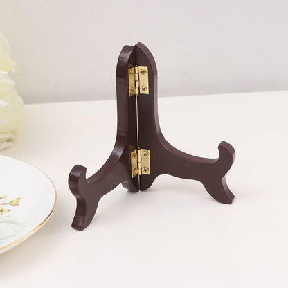 Gatuida Gold Decor Book Display Stand, Wooden Plate Easel Holder for Decorative Wood Library Decor