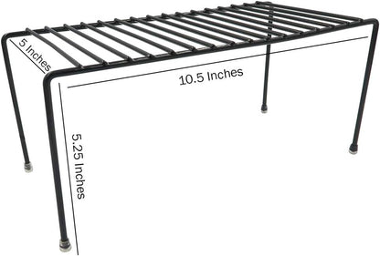 Evelots Kitchen Cabinet Wire Shelf Organizer/Rack, 6 Pack Sturdy Metal Shelf Risers for Kitchen, Freezer, Pantry and