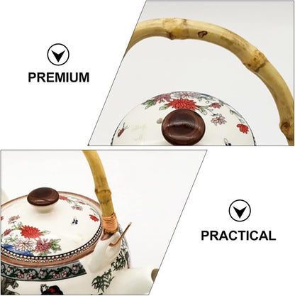 Angoily Rattan Teapot Handle Replacement for Japanese Ceramic Pot, Pottery Tea Pots, 3pcs Handle Accessories