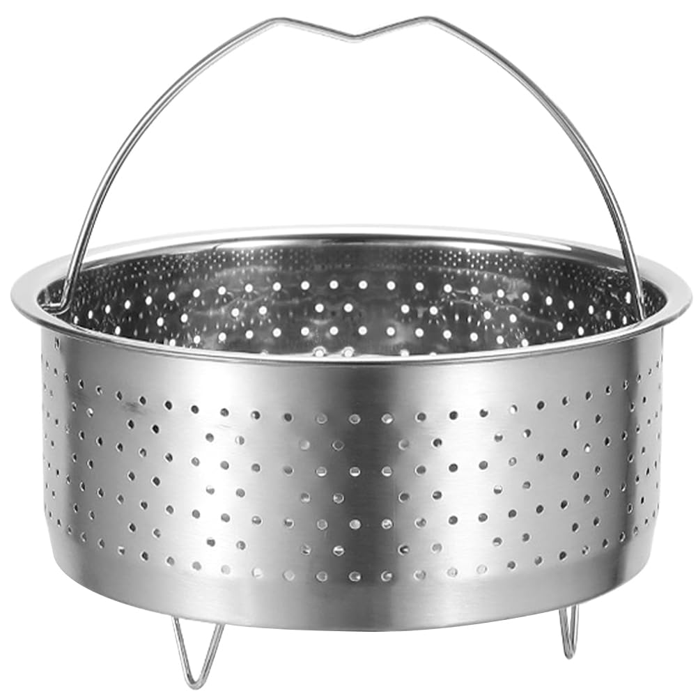 UPKOCH Stainless Steel Vegetable Steamer Basket for Cooking, 6.88 Inch Steaming Basket for Pot, Dumplings, Veggies, Rice, Seafood, Home and Restaurant Use