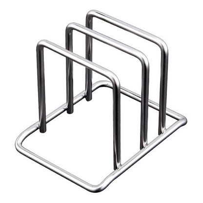 Teensery Cutting Board Holder Stainless Steel Wire Chopping Board Stand Cutting Board Storage Rack Organizer with 2 Slots for Kitchen Countertop, 1 Piece