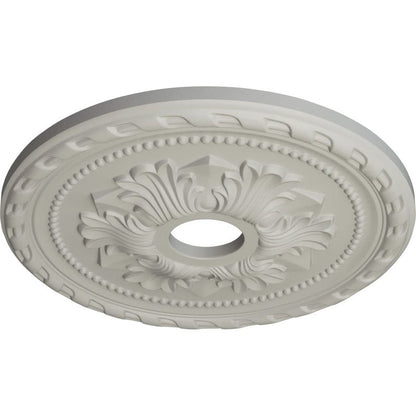 Ekena Millwork CM20PMPCF Palmetto Ceiling Medallion, Pot of Cream