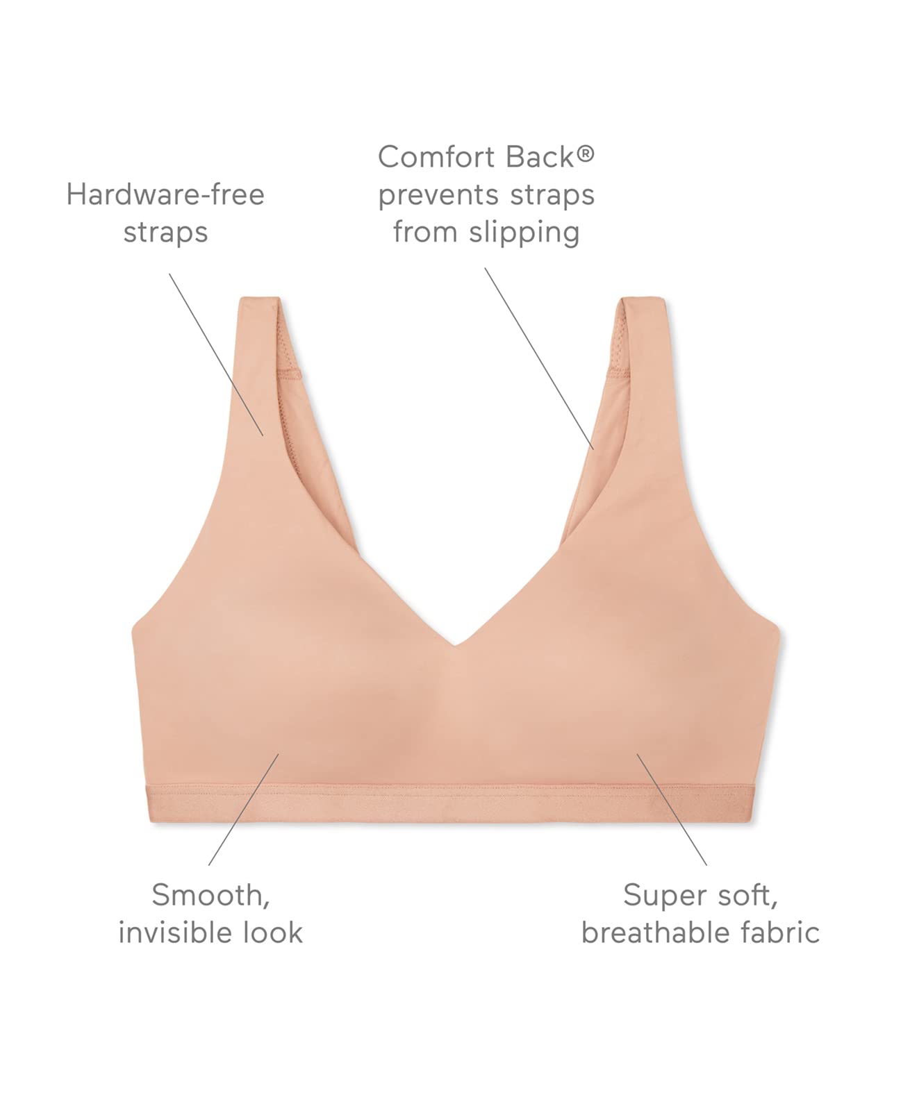 Warner's Womens Cloud 9 Super Soft, Smooth Invisibles Look Wireless Lightly Lined Comfort Bra Rm1041a