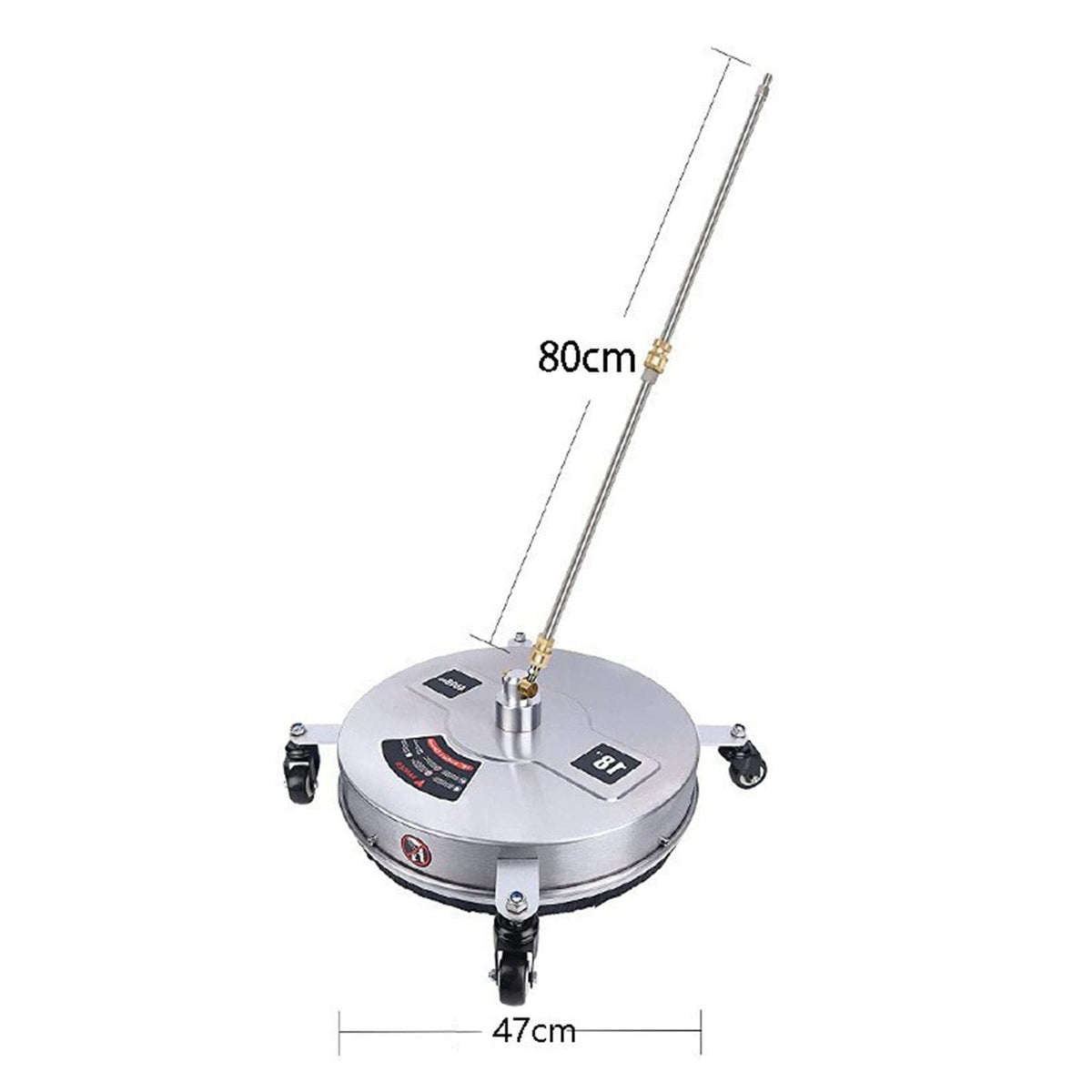 Pressure Washer Surface Cleaner Surface Cleaner Attachment 18inch Driveway Cleaning Equipment for Cleaning Outdoors Pathway Patio Sidewalks