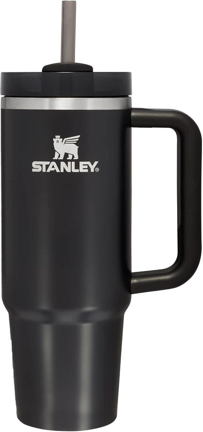 STANLEY Quencher H2.0 Tumbler - 30 oz Insulated Stainless Steel Cup with Straw | BPA-Free | Black Glow