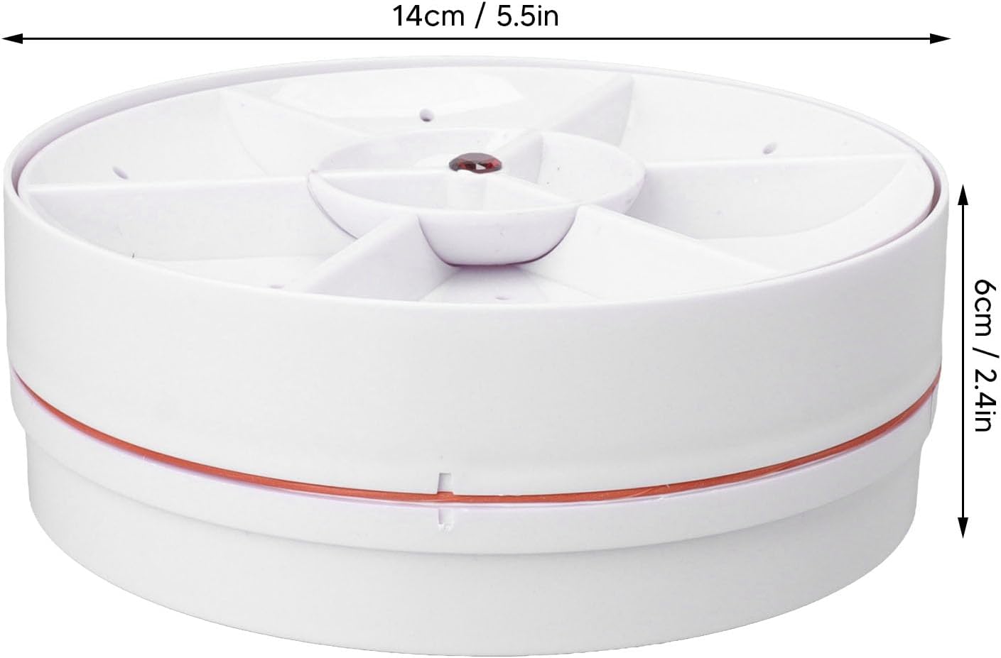 TOPINCN Portable USB Dishwasher: Mini Dish Washing Machine for Household Kitchen, Quickly Removes Dishware, Red