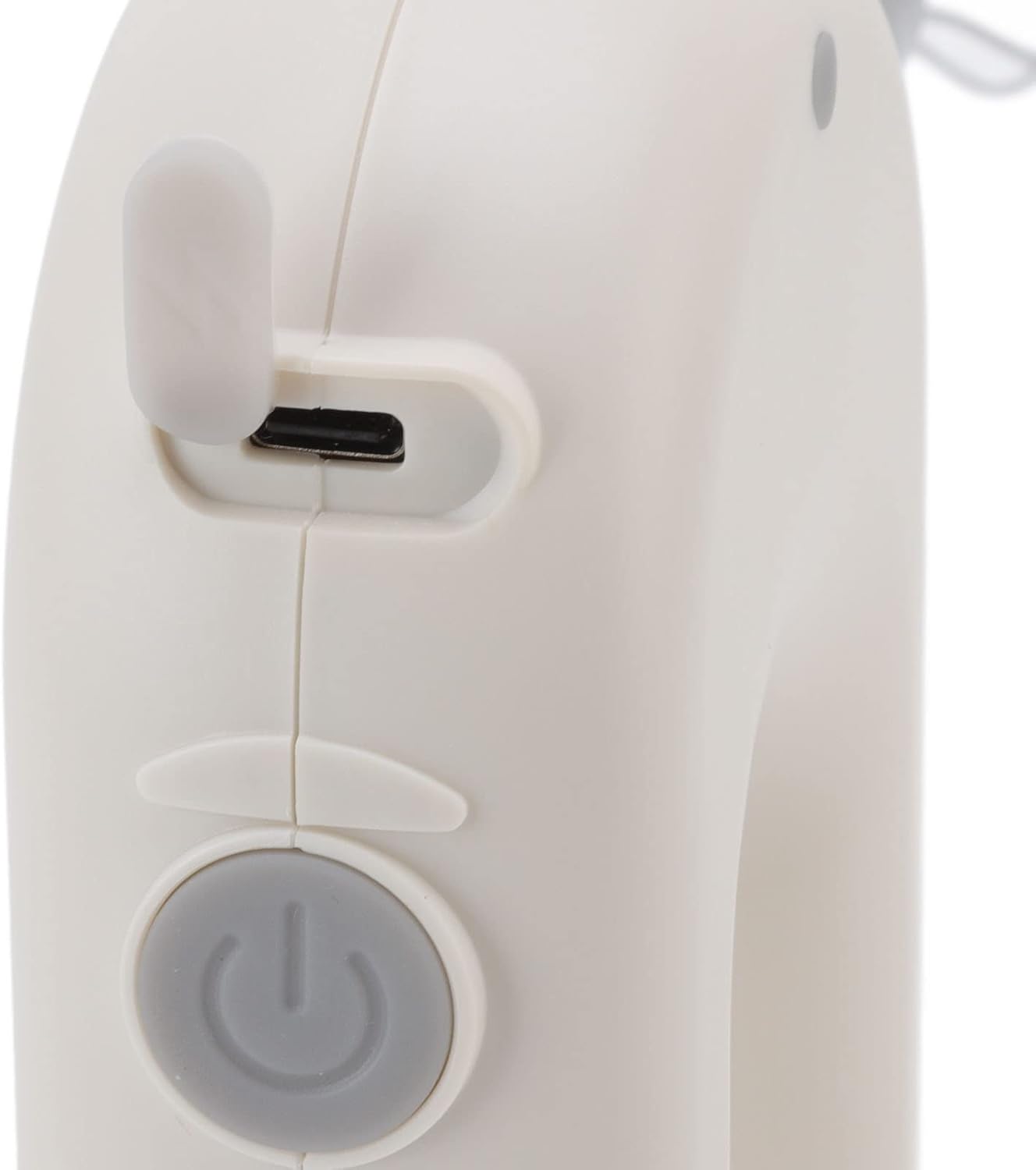 Wynboop Electric Hand Mixer, Mini Household Cordless Frother, Automatic Eggbeater, Double Stick Beer Foam Maker, White,