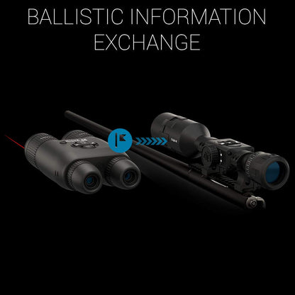 ATN Binox 4K 4-16X Smart Ultra HD Day/Night Hunting Binoculars w/Built-in Laser Rangefinder, Video Record, Wi-Fi, E-Compass, 16hrs+ Battery Power