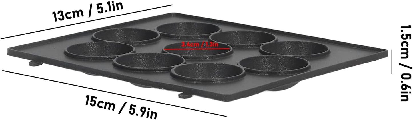 Non Stick Meatball Baking Tray, 9 Hole Baking Pan, Stainless Steel Octopus Meatball Grill Cooking Plate