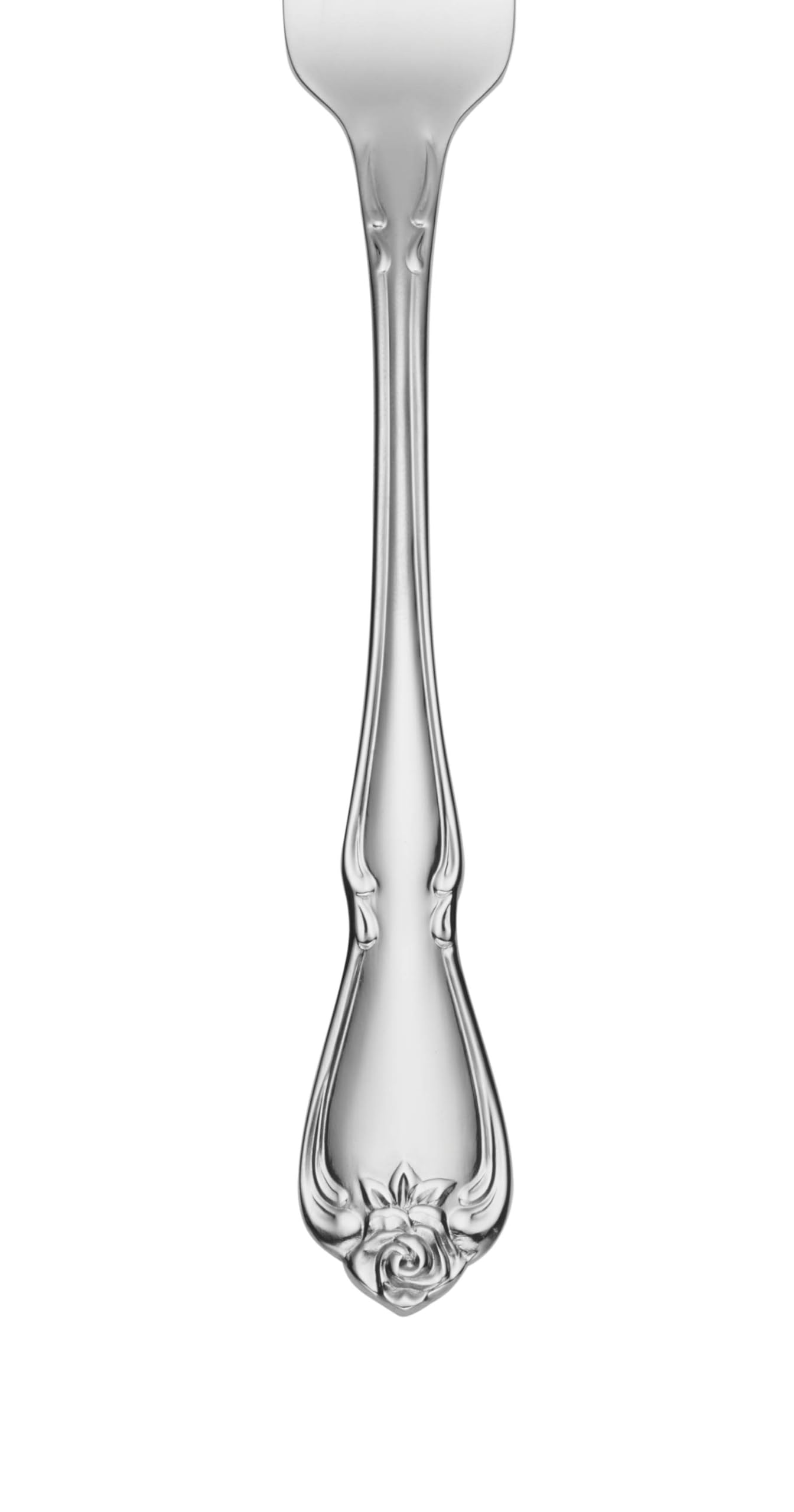 Oneida Silverware Set, Oneida True Rose Everyday Flatware Dinner Forks Set, Service For 4, 18/0 Stainless Steel Fork Sets, Rust Resistant, Dishwasher Safe, Dining Utensils Sets (Silver, 4 Piece)