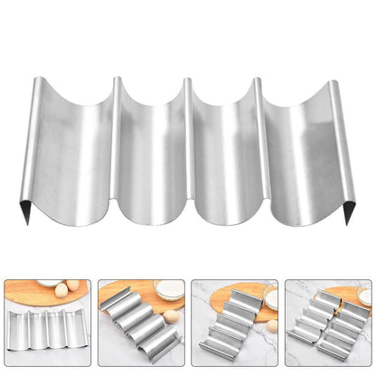 DEARMAMY Stainless Taco Holder Multi-Slot Taco Stand 9.84 Inch Compact Rack for Tacos Pancakes Hot Dogs Serving Home Restaurant Use