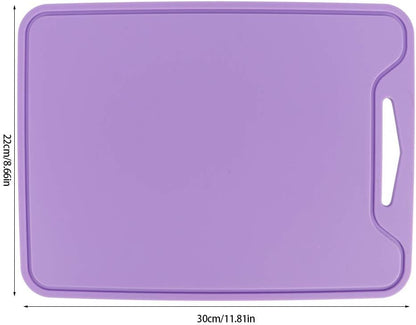 Food Grade Silicone Flexible Cutting Board, 100% Non-Slip for Meat and Vegetables, Home Kitchen Use