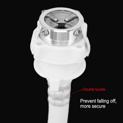 Washing Machine Water Inlet Hose, Double Buckle Fixation G3/4 Thread Soft PVC Hoses with Metal Connector (2m)