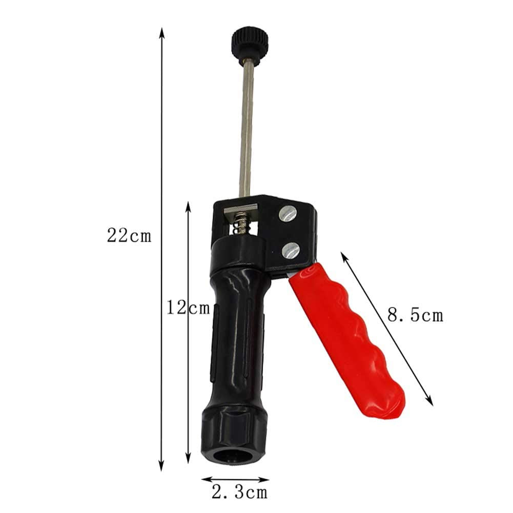 Saycker Clay Extruder Hand-held Soft Clay Mud Squeezer,Decorating Tool Portable DIY Craft Fondant Cake Polymer Clay Extruder Easy Clean(Size:22 x 2.3cm)