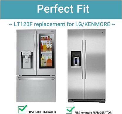 7 Pack LT120F Replacement Refrigerator Air Filter for LG Kenmore Elite, Replace 46-9918, 469918