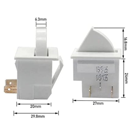 W11396033 Refrigerator Door Light Switch, 3Pin Universal Replacement Momentary Fridge Switch for Most Refrigerators