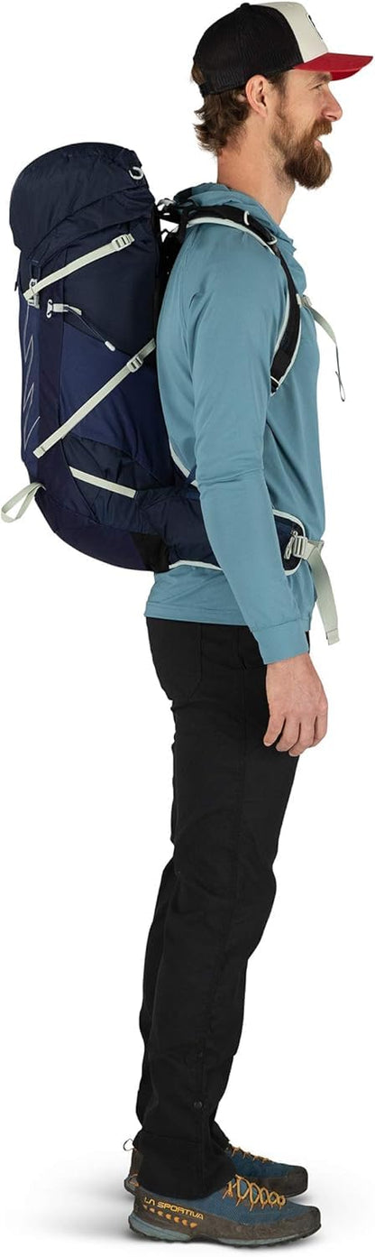Osprey Talon 33L Men's Hiking Backpack with Hipbelt, Stealth Black, S/M