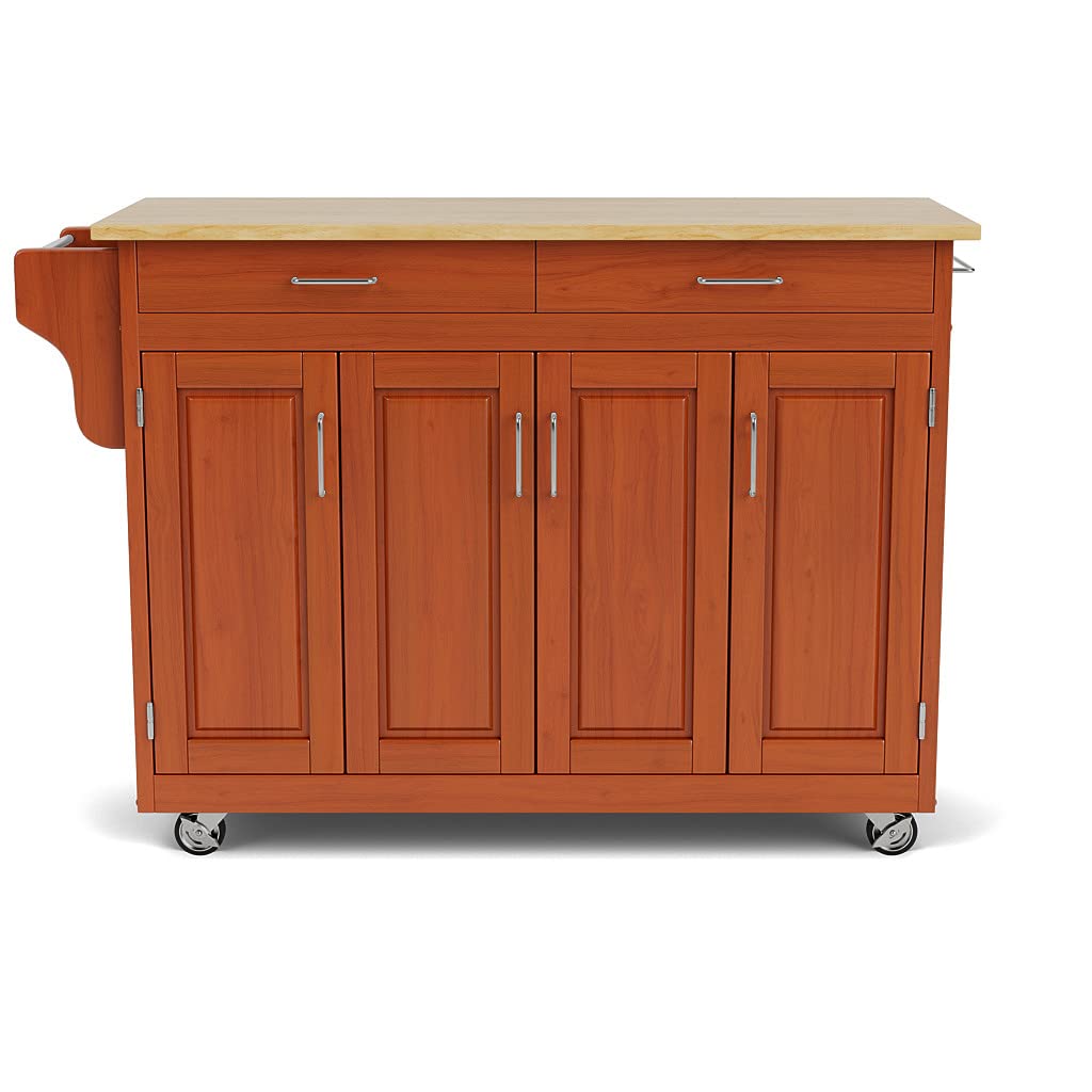 Homestyles Create-a-Cart Brown Mobile Kitchen Cart