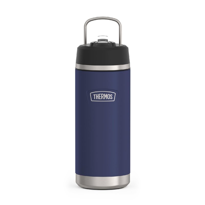 THERMOS ICON SERIES, Insulated Water Bottle with Straw Lid - 18 Ounce, Navy - Stainless Steel Vacuum Insulated Water Bottle with Straw Lid