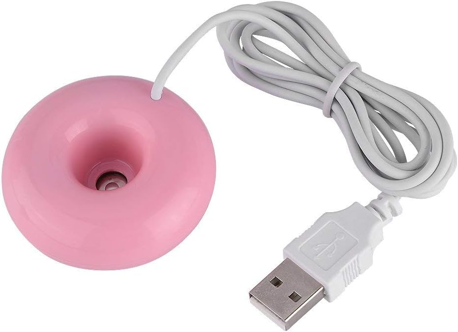 Mini Doughnut-Shaped Portable USB Powered Humidifier, Atomization Spray for Home, Office, Car