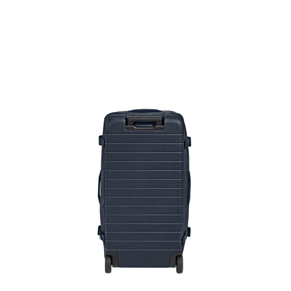 Away Active Rolling Duffle 85L - Large Travel Duffle Bag with Wheels, Durable Checked Luggage Suitcase for Men & Women, Foldable Weekender Bag, Navy Blue