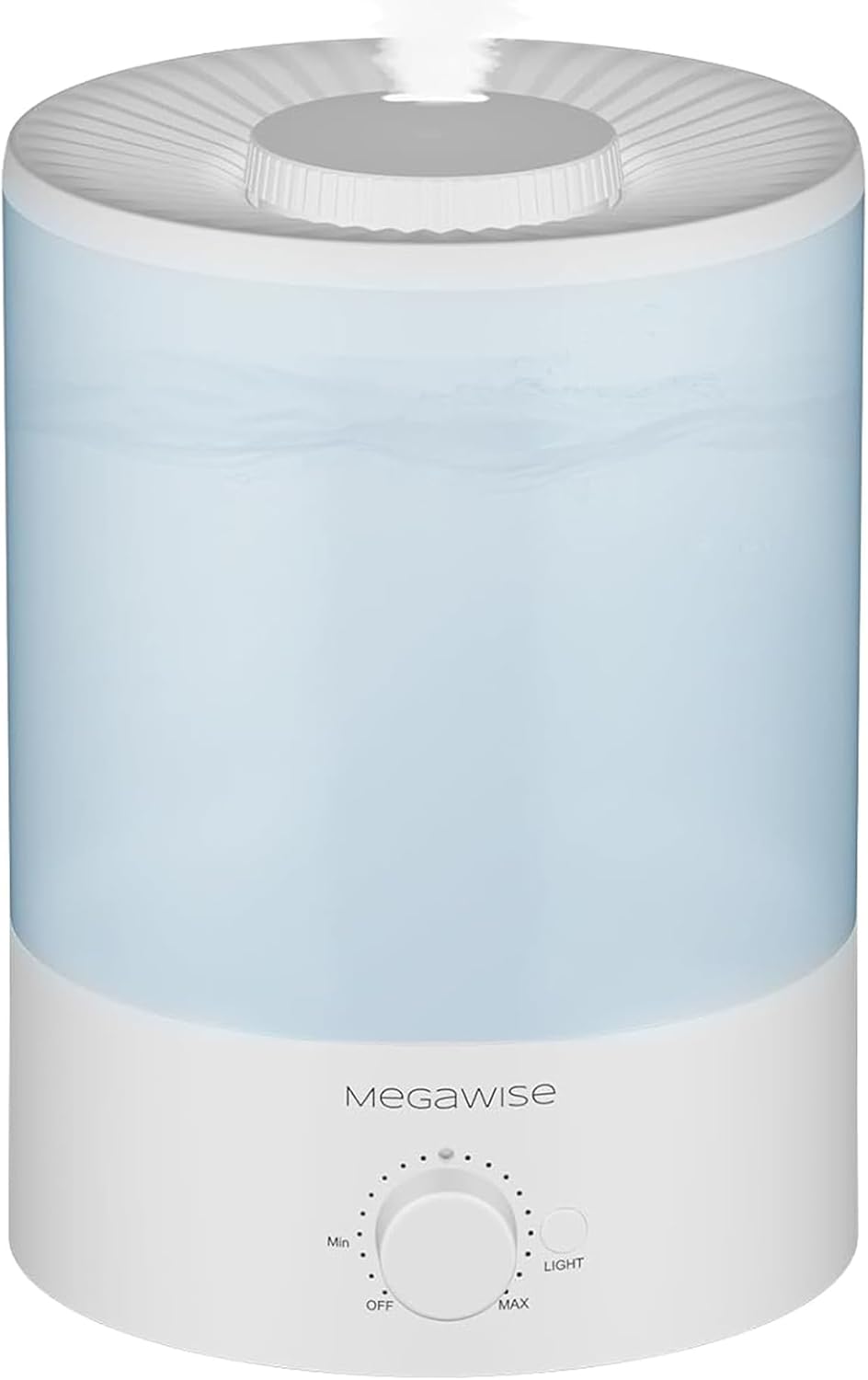 24dB Light,1 MegaWise Healthy Top-Refill Cool Mist Humidifiers for Bedroom, Ultrasonic Air Vaporizer with Water Filter