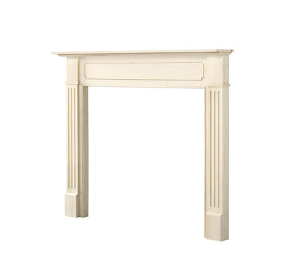 Pearl Mantels ARYB48110 Comfortable Transitional Styled Wood Mantel Surround, 48"W x 42"H, Unfinished