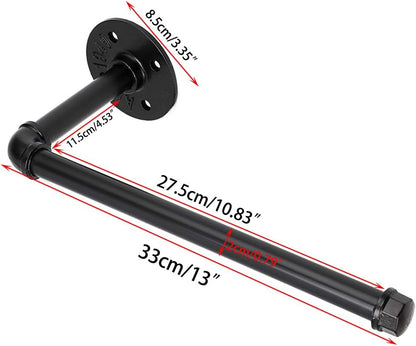 Sumnacon Industrial Iron Pipe Paper Towel Holder, Wall Mounted Vintage Style Roll Tissue Holder for Bathroom, Kitchen