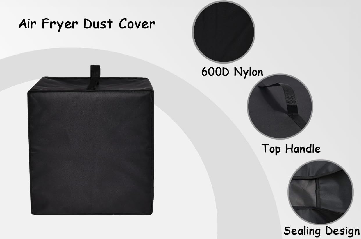 Air Fryer Cover Heavy Duty Heat-resistant Waterproof Dust Protective Case for Chefman 12-Quart Air Fryer