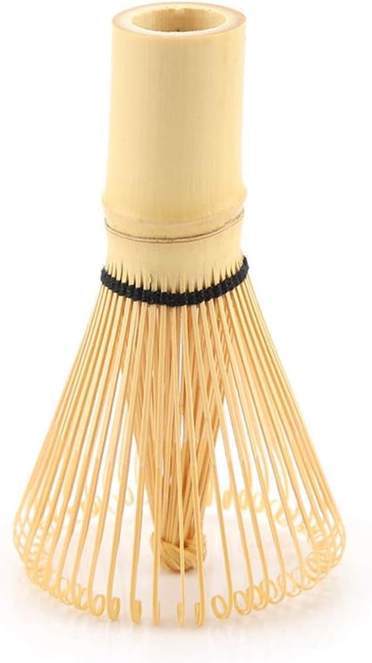 Matcha Green Tea Whisk - Natural Bamboo Chasen for Preparing Matcha Powder, Traditional Scoop (54 Prongs)