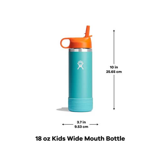Hydro Flask 18 Oz Kids Wide Mouth Straw Cap And Boot Goji