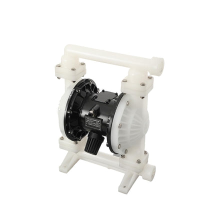 Cozyel Pneumatic double diaphragm pump, 1-1/2 inch inlet & outlet DN40, polypropylene body, 35GPM and Max 120pSI, chemical pump bleaching oil transfer