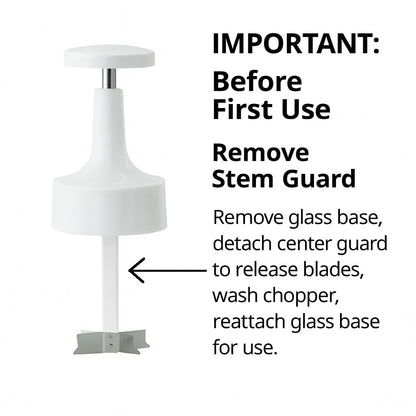 HIC Kitchen Old Fashioned Onion Chopper, Glass, 18/8 Stainless Steel Plane-Edge Blades For Onions, Eggs, Product, Nuts