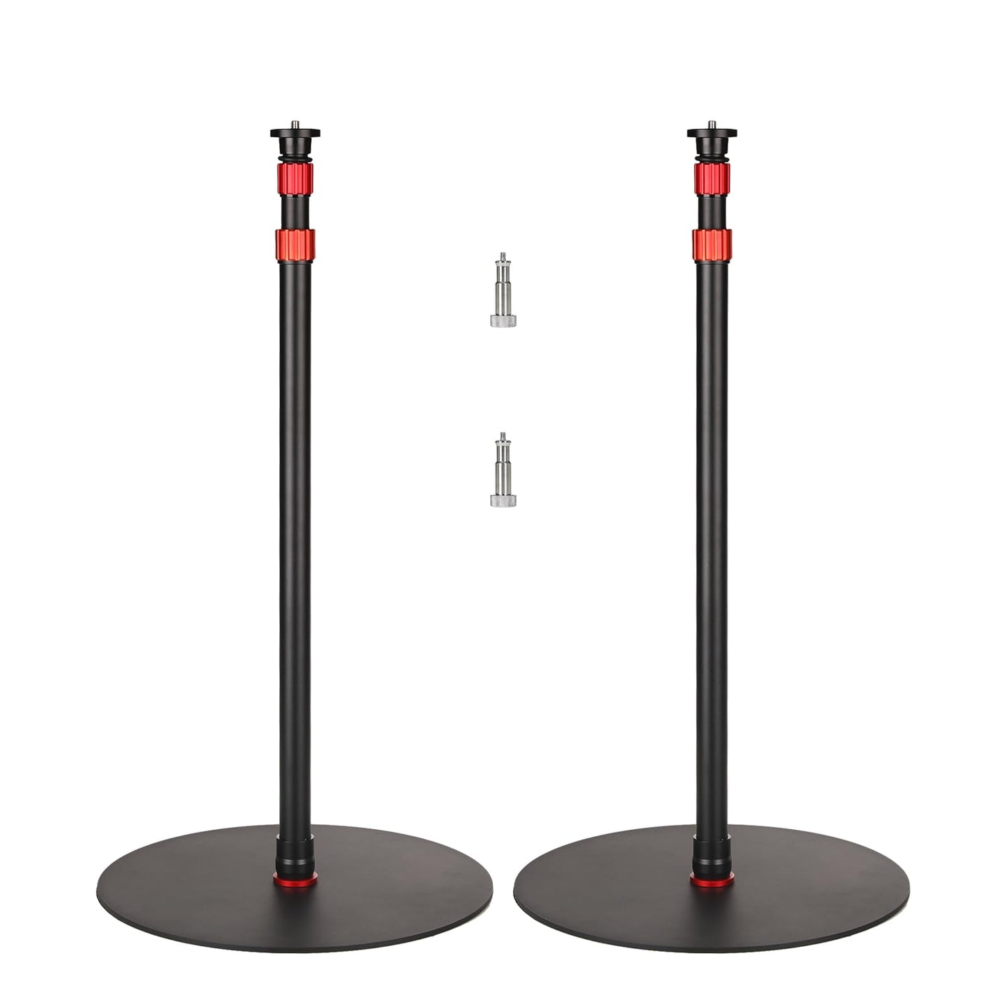 GVM YB2L200 79.9in Heavy Duty Light Stand Kit (2-Pack), Round Base Monopod, 10kg Load Capacity, Flat Base for Stability, for Video Recording, Live Streaming, Interviews & Photography Studio