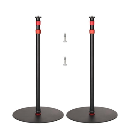 GVM YB2L200 79.9in Heavy Duty Light Stand Kit (2-Pack), Round Base Monopod, 10kg Load Capacity, Flat Base for Stability, for Video Recording, Live Streaming, Interviews & Photography Studio