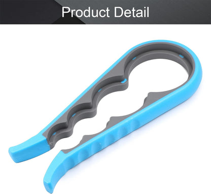 Utoolmart Blue Multi Function Bottle Can Opener, Jar Opener for Seniors, 1Pcs