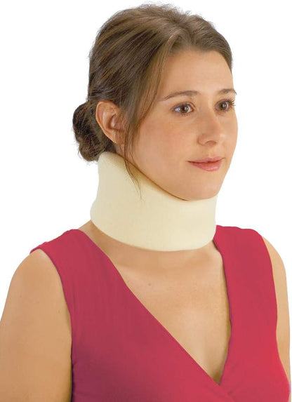 DMI Soft Foam Cervical Collar, Adjustable, Comfortable, Hand Washable, Medium, White